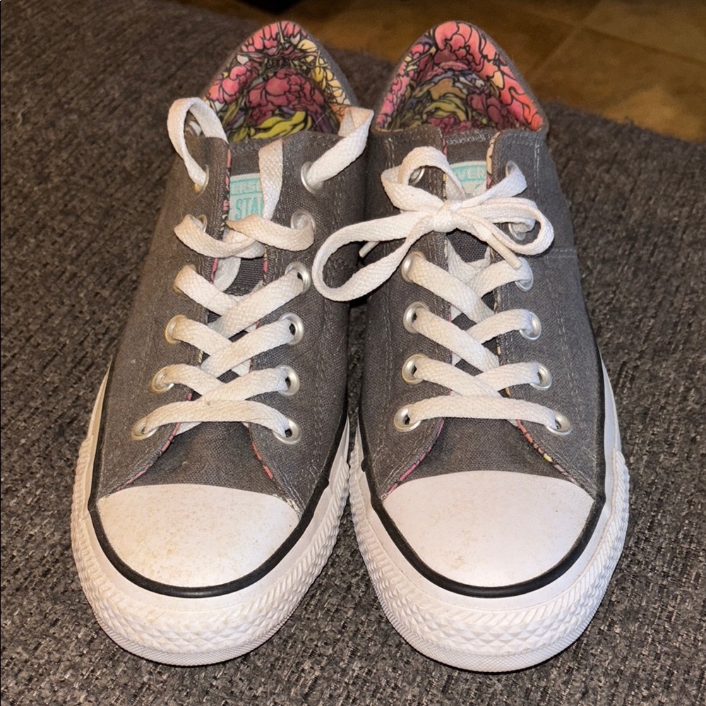 Converse Gray and White Sneakers